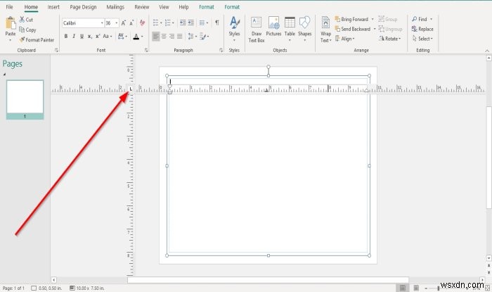 Microsoft Publisher में रूलर बार को कैसे दिखाएँ या छिपाएँ और उपयोग करें? 