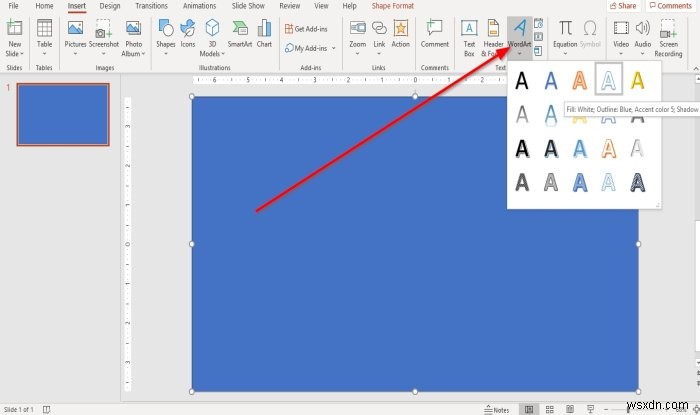 PowerPoint में पार्टिकल टेक्स्ट इफेक्ट या धमाका एनिमेशन कैसे बनाएं