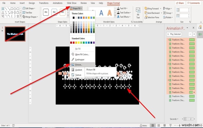 PowerPoint में पार्टिकल टेक्स्ट इफेक्ट या धमाका एनिमेशन कैसे बनाएं