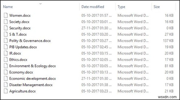 Word चिह्न .doc और .docx दस्तावेज़ फ़ाइलों पर प्रदर्शित नहीं हो रहा है 