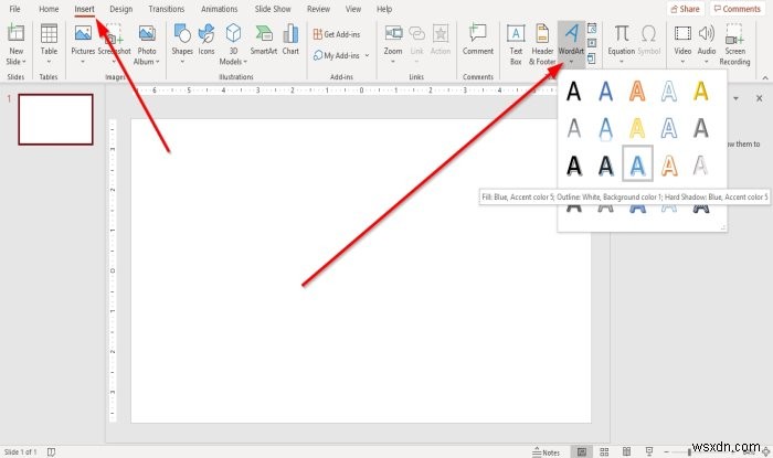 Microsoft PowerPoint में टेक्स्ट के अंदर चित्र कैसे जोड़ें 