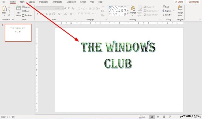 Microsoft PowerPoint में टेक्स्ट के अंदर चित्र कैसे जोड़ें 