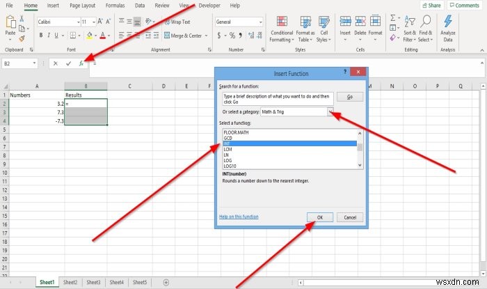 Microsoft Excel में INT और LCM फ़ंक्शंस का उपयोग कैसे करें 