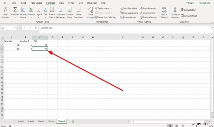 Microsoft Excel में INT और LCM फ़ंक्शंस का उपयोग कैसे करें 