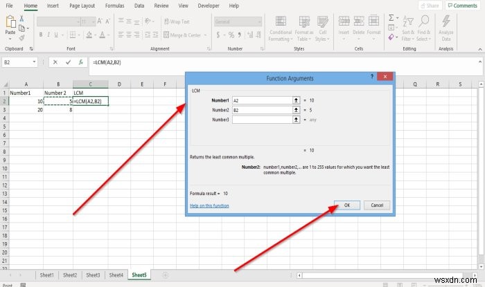 Microsoft Excel में INT और LCM फ़ंक्शंस का उपयोग कैसे करें 