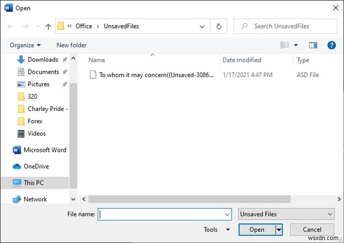 एएसडी फाइल क्या है और इसे माइक्रोसॉफ्ट वर्ड में कैसे खोलें
