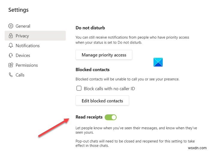 Microsoft Teams में पठन रसीदें कैसे बंद करें 