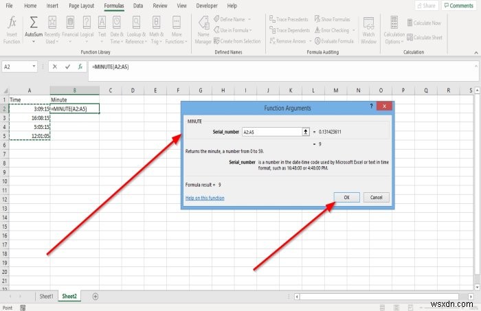 Microsoft Excel में घंटे, मिनट और दूसरे फ़ंक्शन का उपयोग कैसे करें 