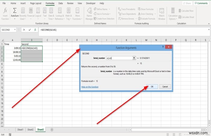 Microsoft Excel में घंटे, मिनट और दूसरे फ़ंक्शन का उपयोग कैसे करें 