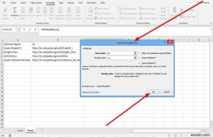 Microsoft Excel में हाइपरलिंक फ़ंक्शन का उपयोग कैसे करें 