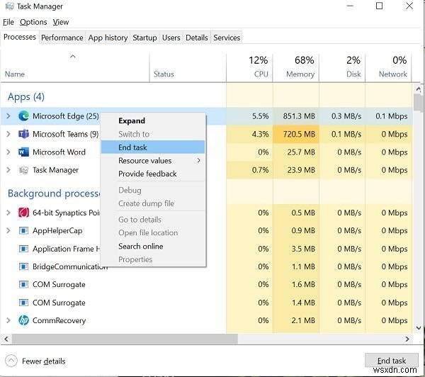 Microsoft Teams की उच्च मेमोरी और CPU उपयोग की समस्या को ठीक करें