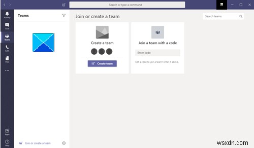 Microsoft Teams कैलेंडर अनुपलब्ध है या दिखाई नहीं दे रहा है 