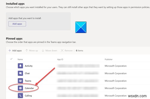 Microsoft Teams कैलेंडर अनुपलब्ध है या दिखाई नहीं दे रहा है 