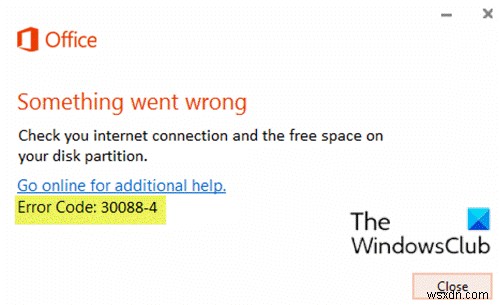 Windows 10 पर Microsoft Office त्रुटि कोड 30029-4, 30029-1011, 30094-1011, 30183-39, 30088-4 ठीक करें 