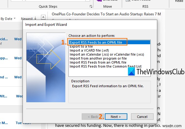 Outlook में RSS फ़ीड सदस्यता के संग्रह को आयात या निर्यात कैसे करें 