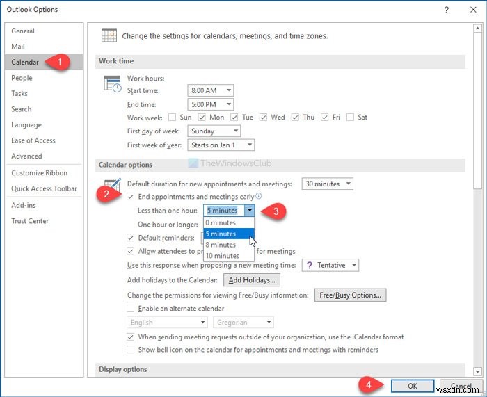 Microsoft Outlook में अपॉइंटमेंट्स और मीटिंग्स को स्वचालित रूप से कैसे समाप्त करें 