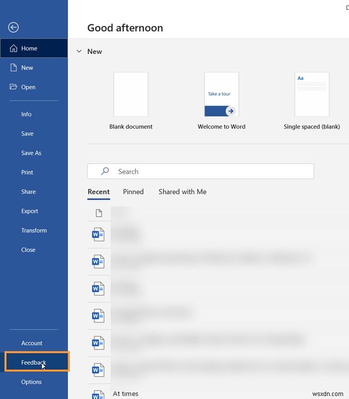 Microsoft को Office प्रोग्रामों के लिए फ़ीडबैक कैसे दें 