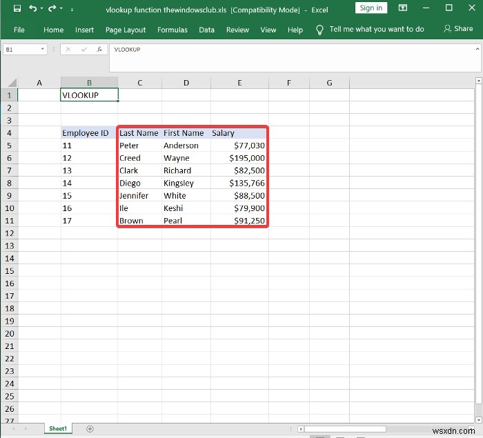 Excel में VLOOKUP फ़ंक्शन कैसे लिखें, निर्माण और उपयोग करें 