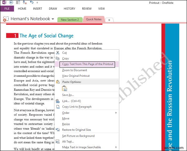 OneNote का उपयोग करके चित्र से पाठ की प्रतिलिपि कैसे करें 