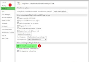 Windows 11/10 पर OneNote में वर्तनी जाँच को अक्षम कैसे करें? 