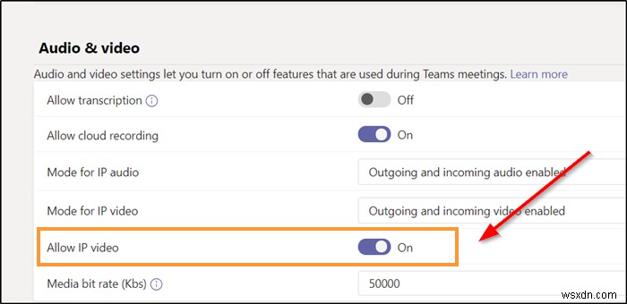 Microsoft Teams में व्यवस्थापक द्वारा वीडियो साझाकरण अक्षम किया गया है 