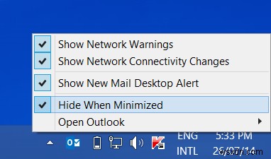 विंडोज 11/10 में आउटलुक को सिस्टम ट्रे में कैसे कम करें 