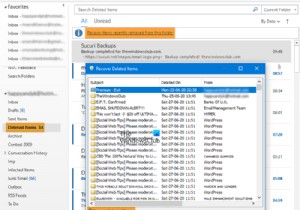 Outlook के हटाए गए आइटम फ़ोल्डर से हटाए गए आइटम पुनर्प्राप्त करें 