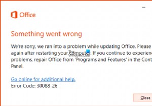 Windows 11/10 पर Office ऐप्स को अपडेट करते समय त्रुटि कोड 30088-26 