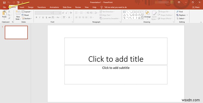 PowerPoint में ऑनलाइन टेम्प्लेट और थीम कैसे खोजें 