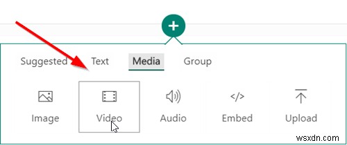 Microsoft Sway में वीडियो और ऑडियो फ़ाइलें कैसे जोड़ें