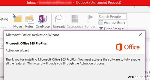 Office ऐप्स पर Microsoft 365 बिना लाइसेंस वाले उत्पाद त्रुटि को ठीक करें