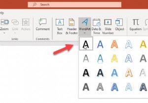 वर्डआर्ट का उपयोग करके PowerPoint में घुमावदार टेक्स्ट कैसे डालें