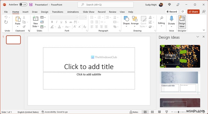 Microsoft Office 365 में PowerPoint डिज़ाइनर का उपयोग कैसे करें 