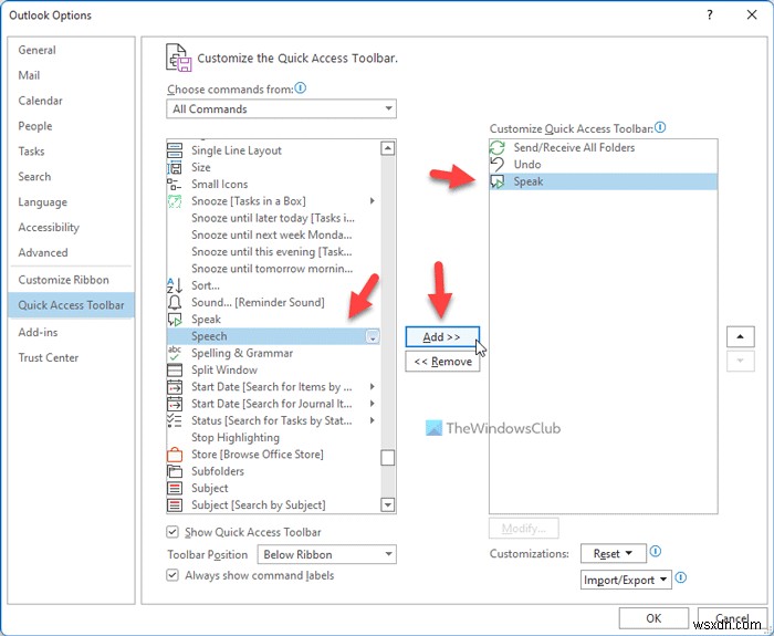 Microsoft Outlook को आपको ईमेल पढ़ने के लिए कहें 