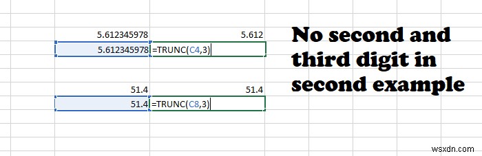 Microsoft Excel में TRUNC फ़ंक्शन का उपयोग कैसे करें 