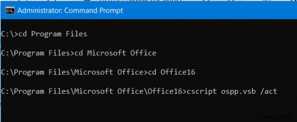 Microsoft Office सक्रियण त्रुटि को ठीक करें 0x80070426 
