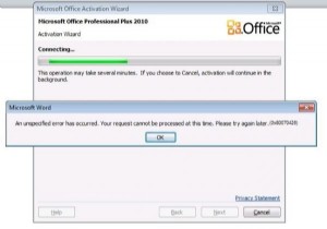 Microsoft Office सक्रियण त्रुटि को ठीक करें 0x80070426 