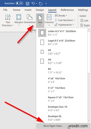 माइक्रोसॉफ्ट वर्ड में पेपर साइज कैसे बदलें 