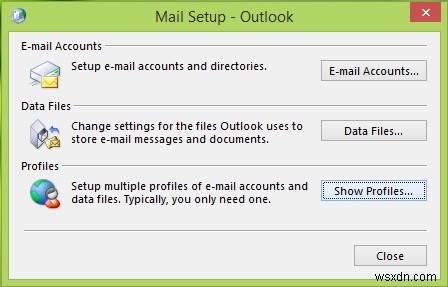 Microsoft Outlook प्रारंभ नहीं कर सकता, Outlook विंडो नहीं खोल सकता 