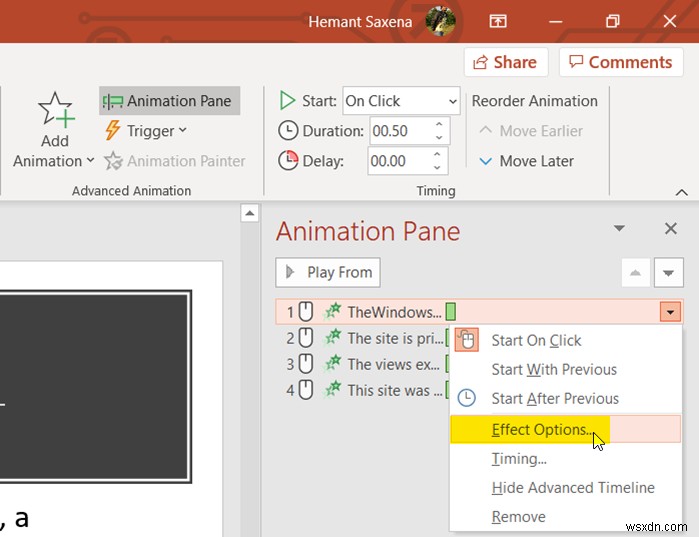 PowerPoint प्रस्तुतियों में टेक्स्ट को मंद कैसे करें 