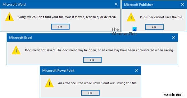 Office 365 ऐप्स का उपयोग करते समय PDF में फ़ाइलें निर्यात करने में समस्या 