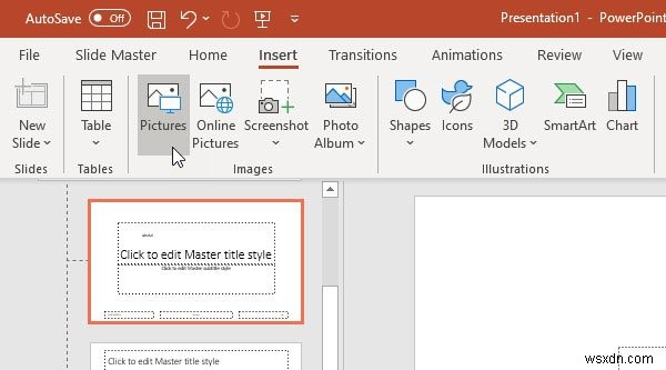 PowerPoint स्लाइड्स में टेक्स्ट या इमेज वॉटरमार्क कैसे डालें 