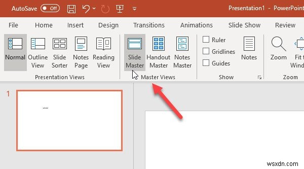 PowerPoint स्लाइड्स में टेक्स्ट या इमेज वॉटरमार्क कैसे डालें 