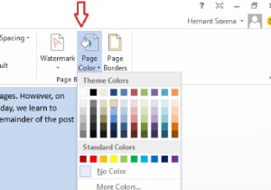 वर्ड में बैकग्राउंड कलर कैसे बदलें और ड्रॉप कैप्स कैसे जोड़ें 