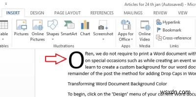 वर्ड में बैकग्राउंड कलर कैसे बदलें और ड्रॉप कैप्स कैसे जोड़ें 