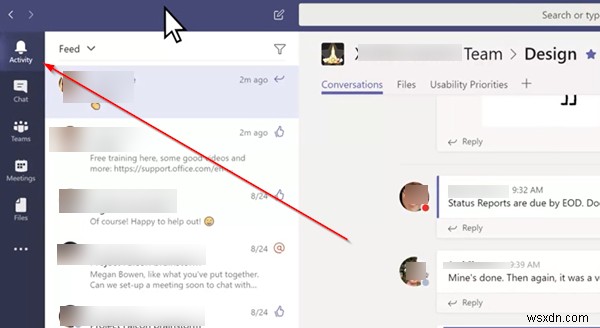 Microsoft Teams में अपनी गतिविधि फ़ीड को कैसे फ़िल्टर करें 