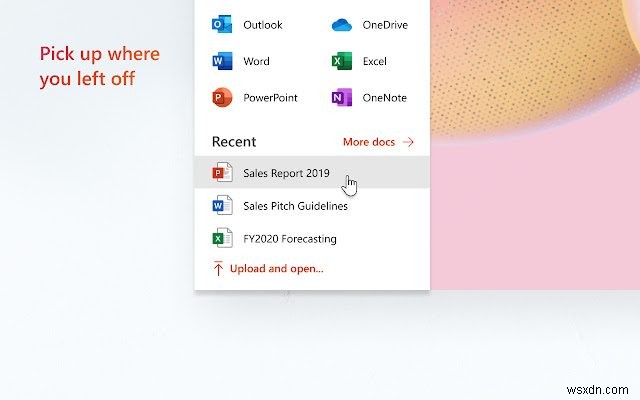 क्रोम के लिए माइक्रोसॉफ्ट ऑफिस ऑनलाइन के साथ खोलें आपको ऑफिस फाइलें देखने की अनुमति देता है 