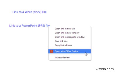 क्रोम के लिए माइक्रोसॉफ्ट ऑफिस ऑनलाइन के साथ खोलें आपको ऑफिस फाइलें देखने की अनुमति देता है 