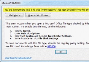 माइक्रोसॉफ्ट ऑफिस प्रोग्राम में फाइल ब्लॉक सेटिंग कैसे बदलें