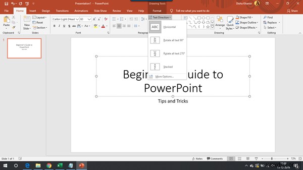 शुरुआती के लिए Microsoft PowerPoint ट्यूटोरियल 